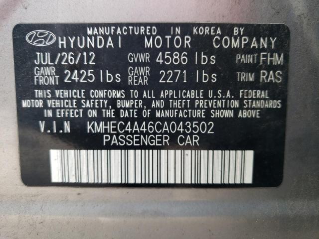 Photo 11 VIN: KMHEC4A46CA043502 - HYUNDAI SONATA HYB 