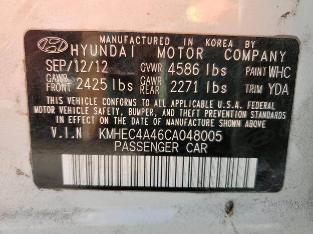 Photo 9 VIN: KMHEC4A46CA048005 - HYUNDAI SONATA HYB 