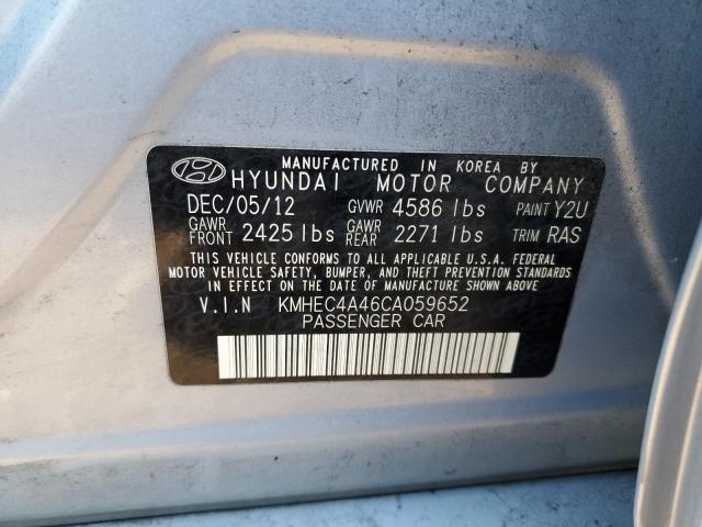 Photo 12 VIN: KMHEC4A46CA059652 - HYUNDAI SONATA 