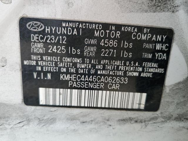 Photo 11 VIN: KMHEC4A46CA062633 - HYUNDAI SONATA HYB 