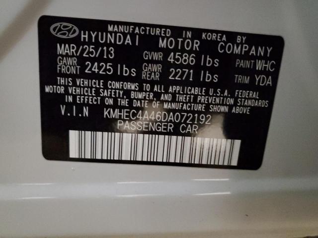 Photo 11 VIN: KMHEC4A46DA072192 - HYUNDAI SONATA HYB 