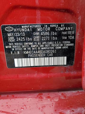 Photo 11 VIN: KMHEC4A46DA080261 - HYUNDAI SONATA HYB 