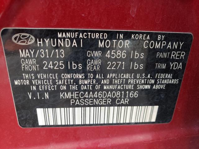 Photo 9 VIN: KMHEC4A46DA081166 - HYUNDAI SONATA 