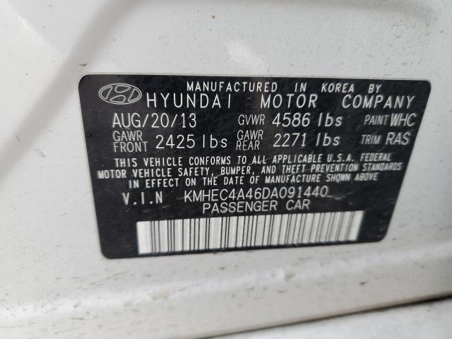 Photo 12 VIN: KMHEC4A46DA091440 - HYUNDAI SONATA 