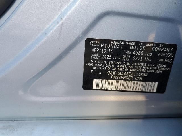 Photo 11 VIN: KMHEC4A46EA114684 - HYUNDAI SONATA 