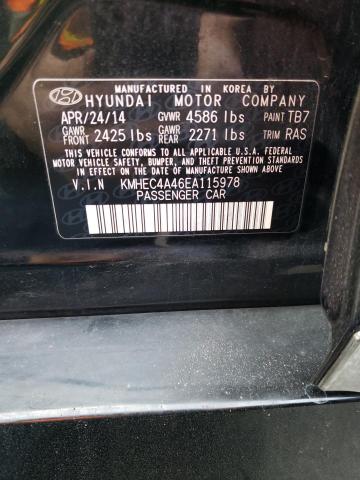 Photo 11 VIN: KMHEC4A46EA115978 - HYUNDAI SONATA HYB 