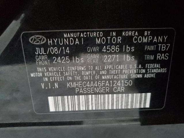 Photo 11 VIN: KMHEC4A46FA124150 - HYUNDAI SONATA HYB 