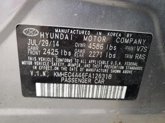 Photo 9 VIN: KMHEC4A46FA126318 - HYUNDAI SONATA HYB 