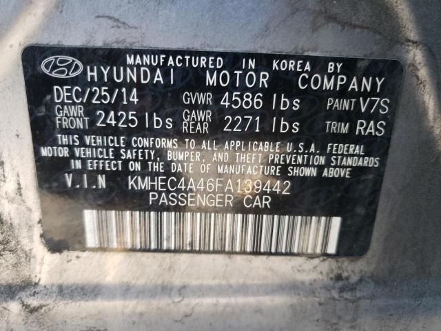 Photo 9 VIN: KMHEC4A46FA139442 - HYUNDAI SONATA 