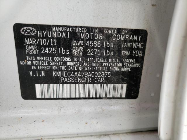 Photo 11 VIN: KMHEC4A47BA002875 - HYUNDAI SONATA 