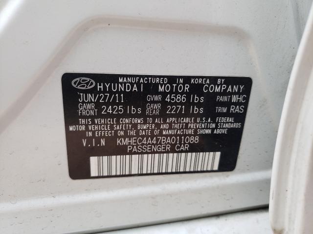 Photo 9 VIN: KMHEC4A47BA011088 - HYUNDAI SONATA HYB 