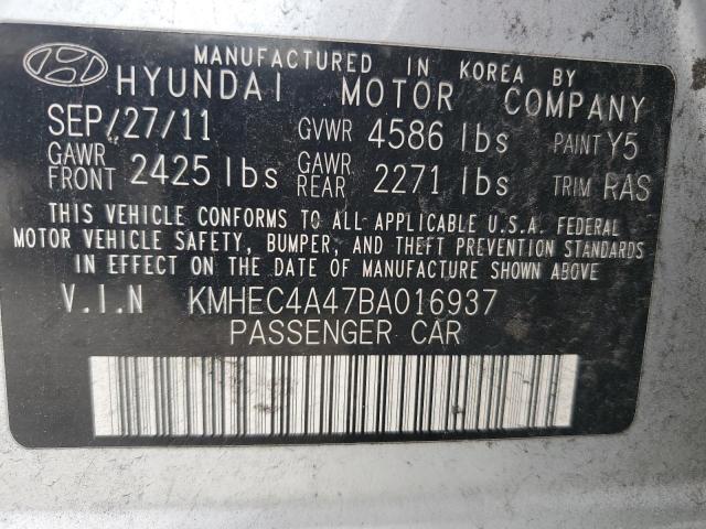 Photo 11 VIN: KMHEC4A47BA016937 - HYUNDAI SONATA HYB 