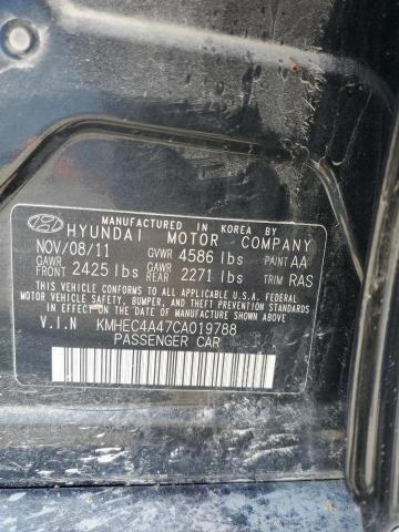 Photo 11 VIN: KMHEC4A47CA019788 - HYUNDAI SONATA 