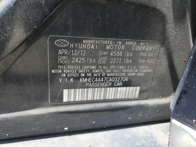 Photo 11 VIN: KMHEC4A47CA032704 - HYUNDAI SONATA HYB 