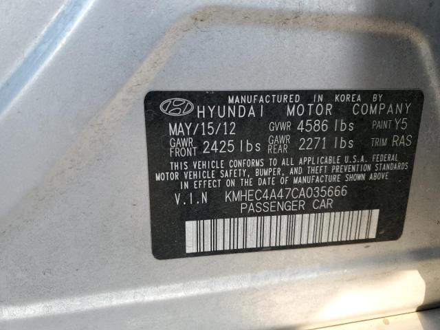 Photo 11 VIN: KMHEC4A47CA035666 - HYUNDAI SONATA HYB 