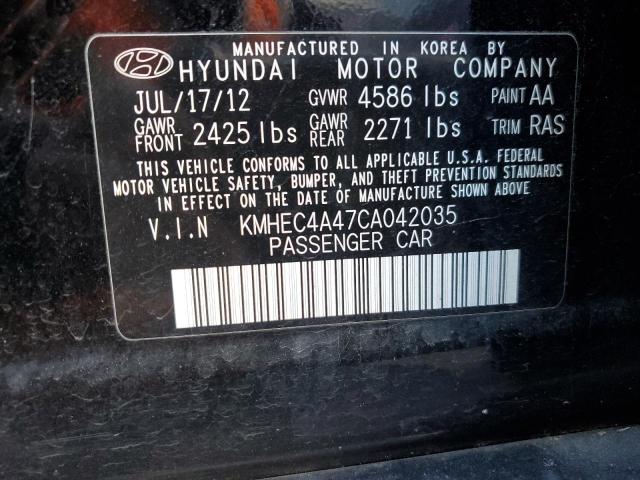 Photo 11 VIN: KMHEC4A47CA042035 - HYUNDAI SONATA 