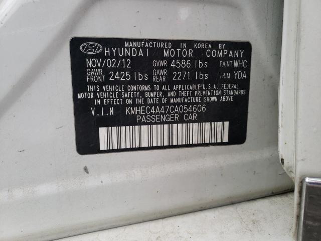 Photo 11 VIN: KMHEC4A47CA054606 - HYUNDAI SONATA HYB 