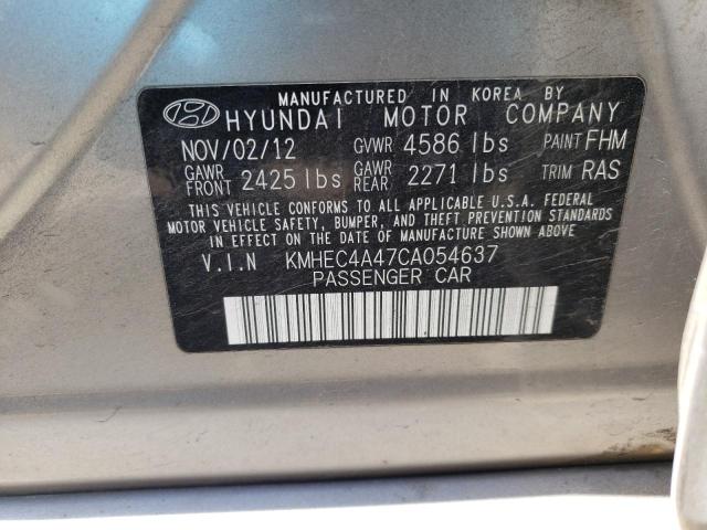 Photo 9 VIN: KMHEC4A47CA054637 - HYUNDAI SONATA HYB 