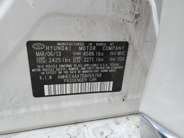 Photo 12 VIN: KMHEC4A47DA069768 - HYUNDAI SONATA HYB 