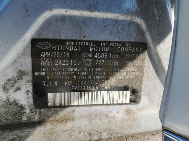 Photo 11 VIN: KMHEC4A47DA076347 - HYUNDAI SONATA HYB 