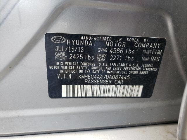 Photo 9 VIN: KMHEC4A47DA087445 - HYUNDAI SONATA HYB 