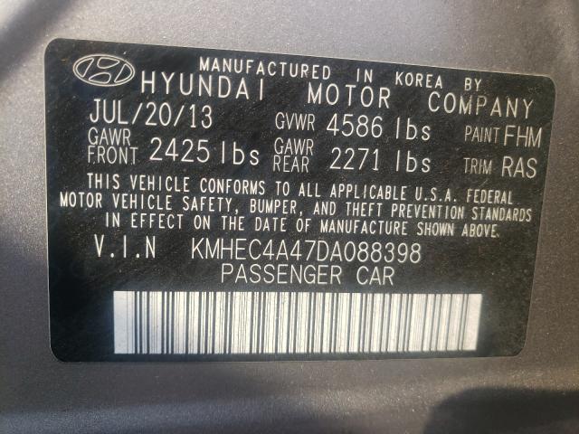 Photo 9 VIN: KMHEC4A47DA088398 - HYUNDAI SONATA HYBRID 