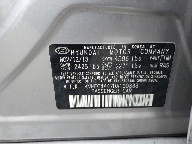 Photo 11 VIN: KMHEC4A47DA100338 - HYUNDAI SONATA HYB 