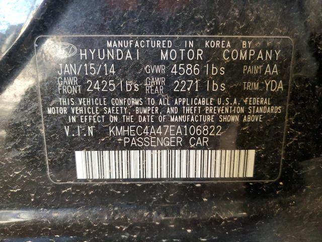 Photo 11 VIN: KMHEC4A47EA106822 - HYUNDAI SONATA HYB 