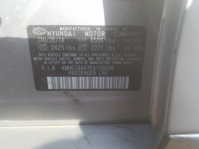 Photo 9 VIN: KMHEC4A47EA108098 - HYUNDAI SONATA HYB 