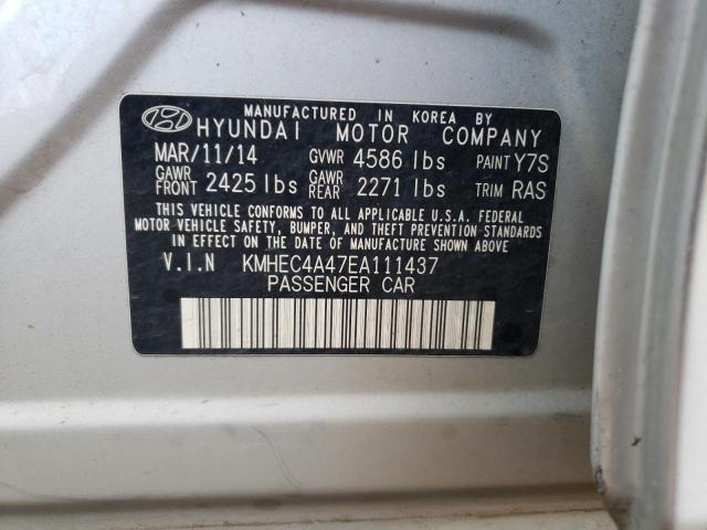 Photo 11 VIN: KMHEC4A47EA111437 - HYUNDAI SONATA HYB 