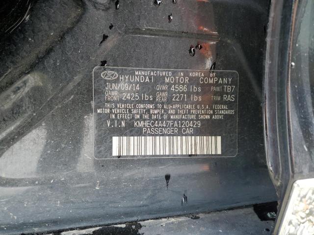 Photo 11 VIN: KMHEC4A47FA120429 - HYUNDAI SONATA 