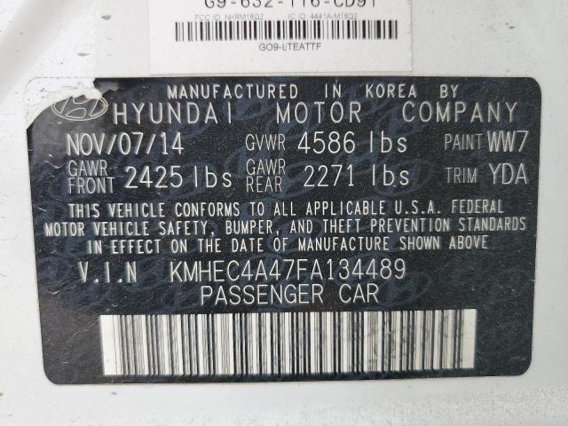 Photo 12 VIN: KMHEC4A47FA134489 - HYUNDAI SONATA 