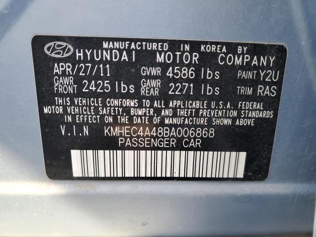 Photo 11 VIN: KMHEC4A48BA006868 - HYUNDAI SONATA 