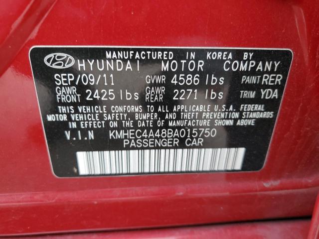 Photo 11 VIN: KMHEC4A48BA015750 - HYUNDAI SONATA HYB 