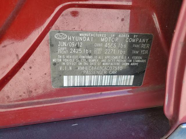 Photo 11 VIN: KMHEC4A48CA037510 - HYUNDAI SONATA HYB 