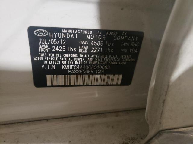 Photo 11 VIN: KMHEC4A48CA040083 - HYUNDAI SONATA HYB 