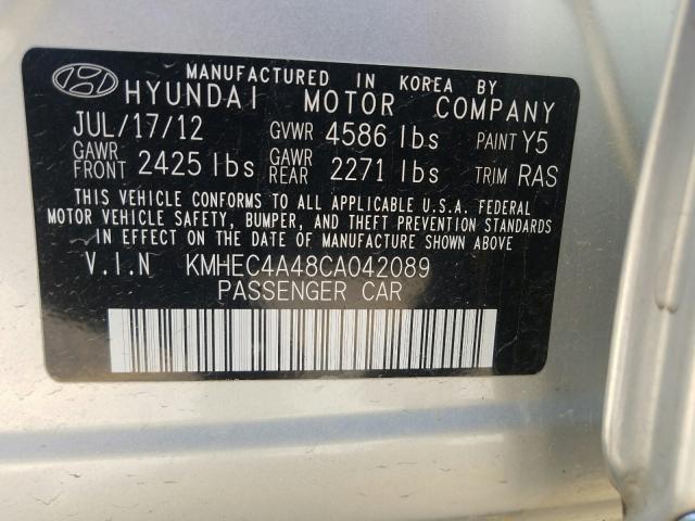 Photo 9 VIN: KMHEC4A48CA042089 - HYUNDAI SONATA HYB 