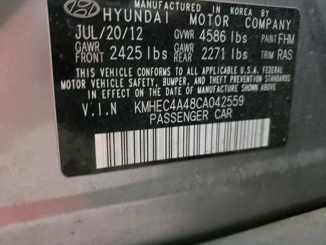 Photo 9 VIN: KMHEC4A48CA042559 - HYUNDAI SONATA HYB 