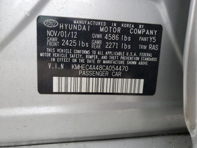 Photo 11 VIN: KMHEC4A48CA054470 - HYUNDAI SONATA 