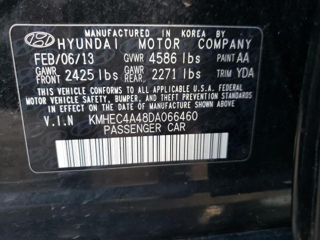 Photo 9 VIN: KMHEC4A48DA066460 - HYUNDAI SONATA HYB 