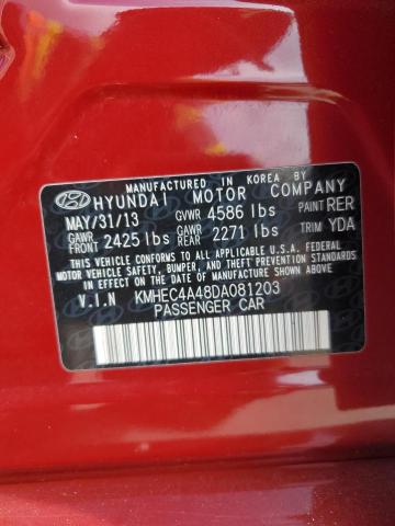 Photo 11 VIN: KMHEC4A48DA081203 - HYUNDAI SONATA HYB 