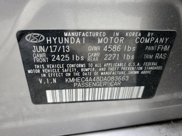 Photo 11 VIN: KMHEC4A48DA083663 - HYUNDAI SONATA HYB 