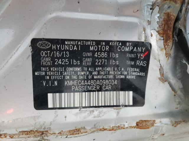 Photo 9 VIN: KMHEC4A48DA098034 - HYUNDAI SONATA HYB 