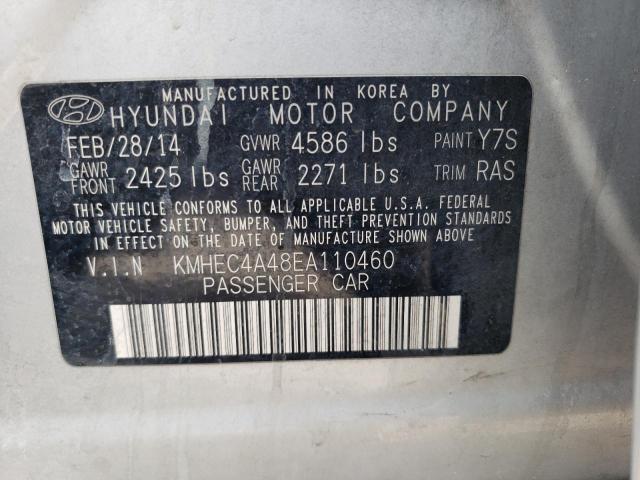 Photo 11 VIN: KMHEC4A48EA110460 - HYUNDAI SONATA 