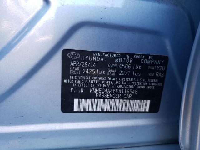 Photo 9 VIN: KMHEC4A48EA116548 - HYUNDAI SONATA HYB 