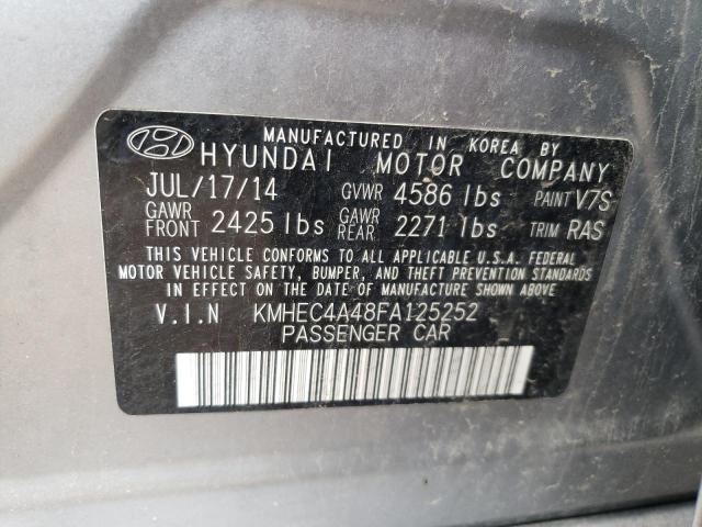 Photo 9 VIN: KMHEC4A48FA125252 - HYUNDAI SONATA HYB 