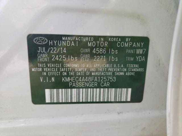 Photo 12 VIN: KMHEC4A48FA125753 - HYUNDAI SONATA 