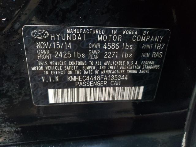 Photo 9 VIN: KMHEC4A48FA135344 - HYUNDAI SONATA HYB 