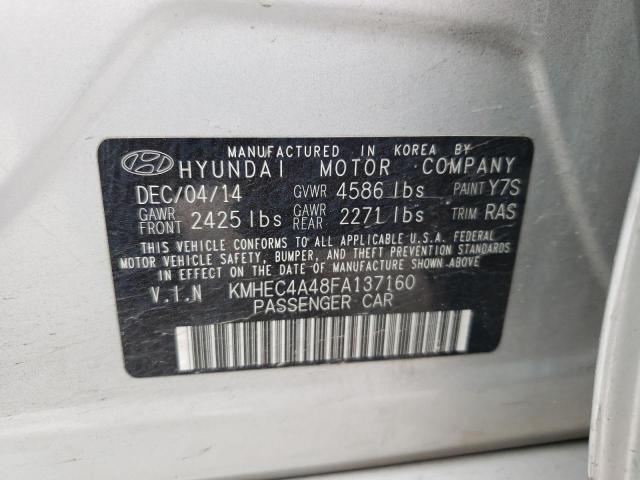 Photo 12 VIN: KMHEC4A48FA137160 - HYUNDAI SONATA 