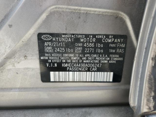 Photo 11 VIN: KMHEC4A49BA006247 - HYUNDAI SONATA HYB 